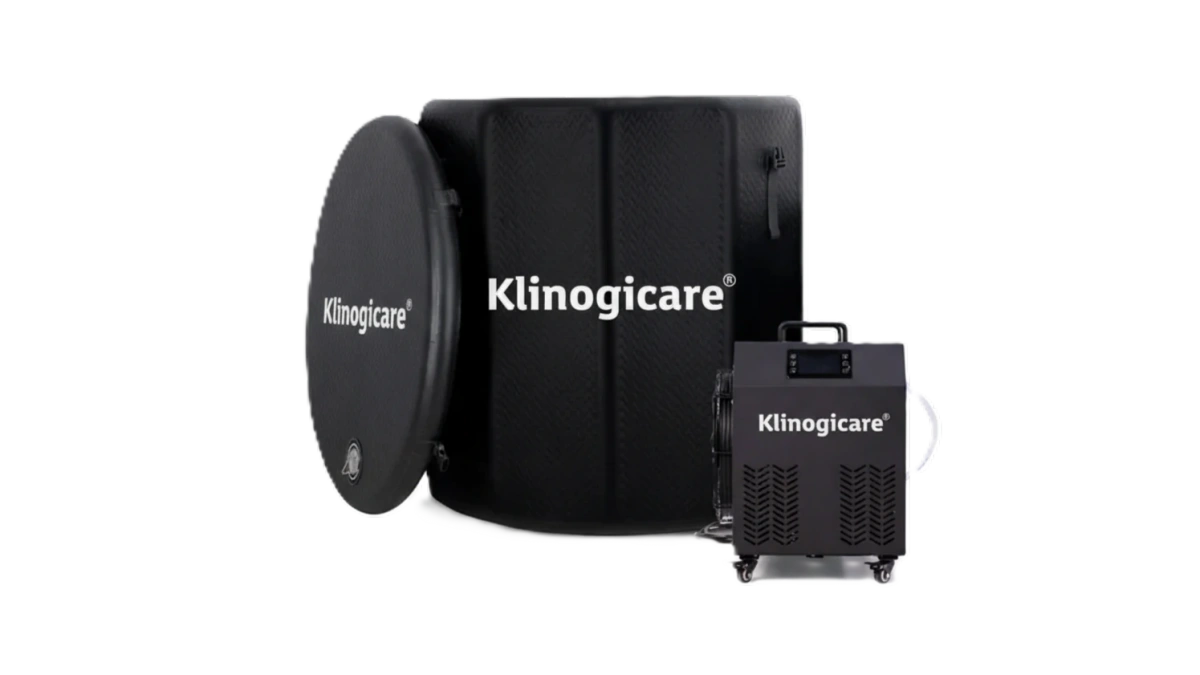 Vasca verticale Klinogicare&reg; Ice Bath con chiller per uso interno o esterno